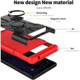 thumbnail image 5 of Compatible with Google Pixel 6a 5G Case and Tempered Glass Screen Protector Cover Slim Magnetic Ring Holder Stand Rugged Cell Phone Cases for Pixel6a5G Pixel6a a6 G5 Pixle 6a5G 2022 Women Men Red, 5 of 7