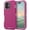 Pink, variant on iPhone 17 Case Cover 3 Layer Rugged / Heavy Duty / Shockproof 6.1" Navy