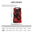 thumbnail image 4 of Xecao Red And Black Abstract Skull print basketball shirt for both men and women, a unisex basketball jersey perfect for theme parties-4X-Large, 4 of 6