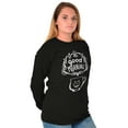 thumbnail image 4 of Caturday Morning Cats Coffee Lovers Women's Long Sleeve T Shirt Brisco Brands S, 4 of 5