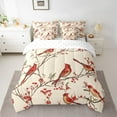 thumbnail image 2 of Castle Fairy Teenagers Red Sparrows 7-Piece Bedding Comforter Set,Tree Branches King Bedding Sets,Merry Christmas Ultra Soft Bed Sheets,Super Cozy Room Decor, 2 of 8