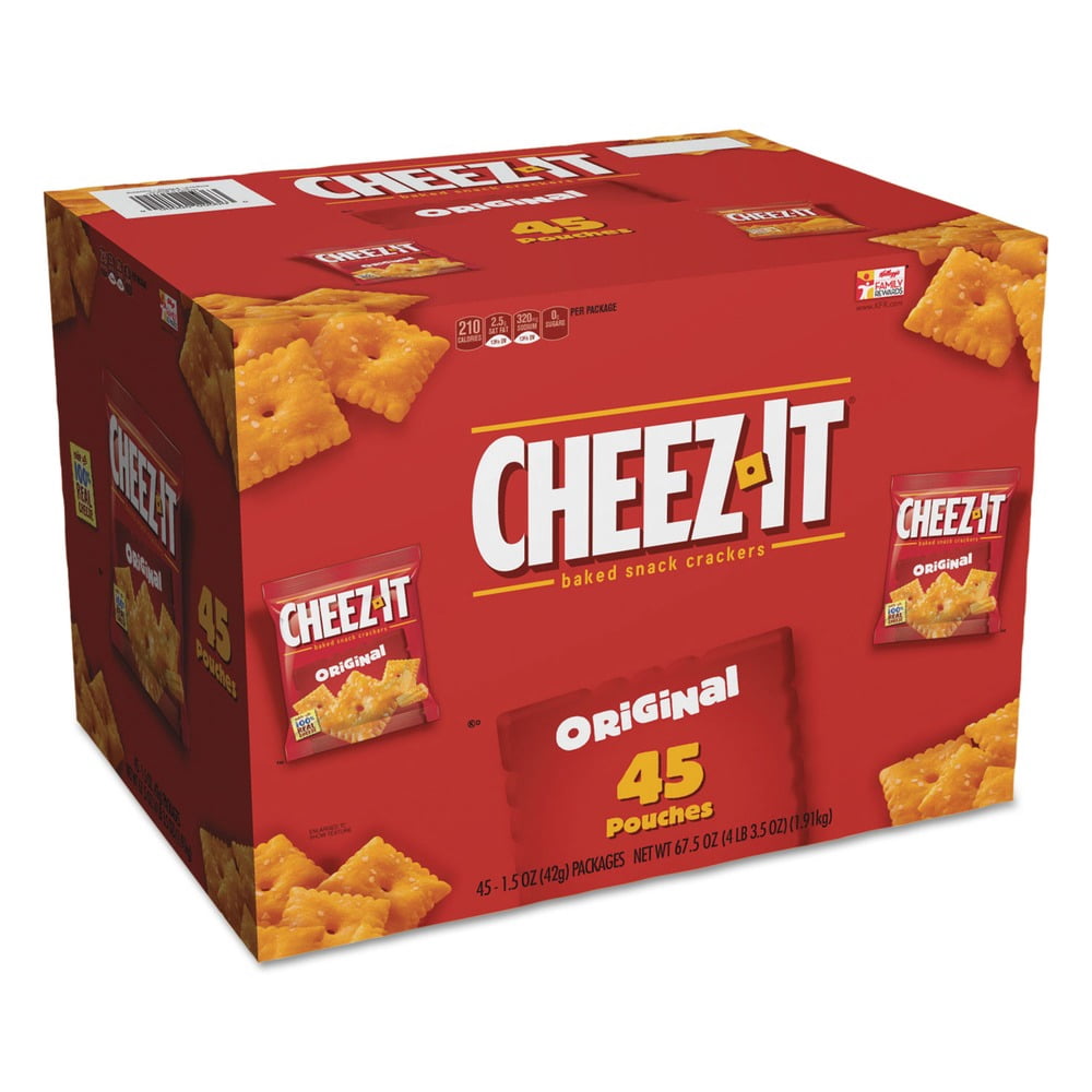 Sunshine 2410010201 1.5 oz. Pack Cheez-it Crackers - Original (45 /Carton)