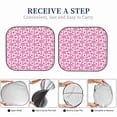 thumbnail image 4 of Lsque Cute Watermelon Flamingo 2 PCS Windshield Sun Shade | CarFoldable Window Covers | Car Accessories Reflect UV for Universal Cars SUV Truck | Medium, 4 of 7