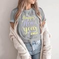 thumbnail image 2 of Blusa de mujer Navidad Impreso Casual Moda Todo-fósforo Camiseta de manga corta Tops Fridja  gope832, 2 of 6