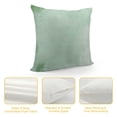 thumbnail image 4 of Creowell  Mint Throw Pillow Cushion Cover, Blurry Abstract Background Shady Pastel Toned Modern Watercolor Murky Image, Decorative Square Accent Pillow Case, 4 of 5