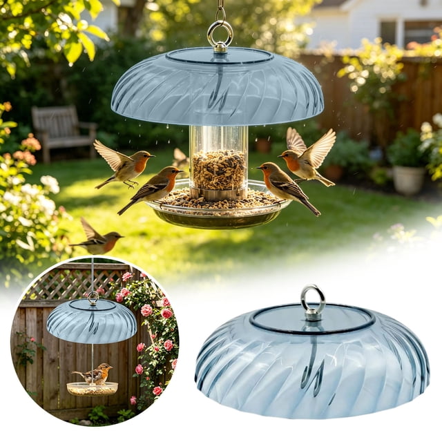 Tong Protective Cover For Bird Feeders Squirrel 25 Cm (9.84 Inch) Bird Feeder Dome Cover