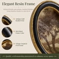 thumbnail image 5 of Home Decor Collection 6x8 Gold Ornate Tree Oval Framed Wall Art, Vintage Landscape Canvas Artwork with Black and Gold Resin Frame, Rustic Nature Decor, Tabletop or Wall Hanging Accent, 5 of 11