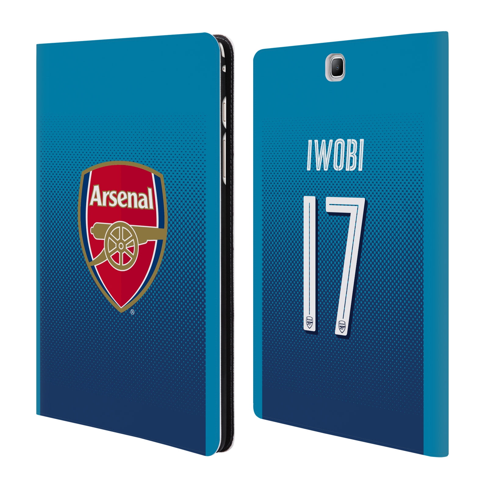 OFFICIAL ARSENAL FC 2017/18 PLAYERS AWAY KIT 1 LEATHER BOOK WALLET CASE COVER FOR SAMSUNG GALAXY ...