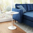 thumbnail image 5 of Wilco Side Table White Gloss Steel Modern Design Contemporary Furniture Decor, 5 of 5