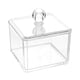 thumbnail image 1 of 2 unidades de organizador de bolas de algodón e hisopos, caja de acrílico transparente para hisopos, almohadillas de maquillaje, cosméticos y más (transparente), 1 of 5