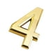 thumbnail image 3 of Placa autoadhesiva moderna de diseño 3D para puerta de hotel, con 4 dígitos numéricos Número 4, 3 of 4