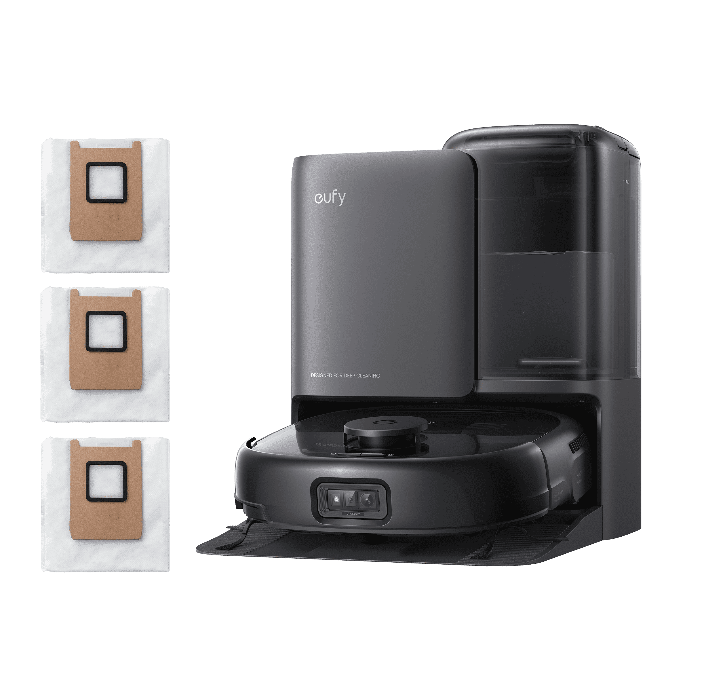 eufy, Robot Vacuum, Self Empty Station, Hair Detangling Technology