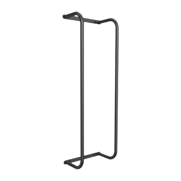 Toallero para baño, soporte de pared para toallas enrolladas Esquina redonda negra