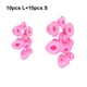 thumbnail image 5 of Rodillos para el cabello sin calor Soidarity 20 piezas Rosa grandes y pequeños, 5 of 6