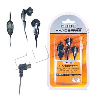 W.A.S.P. Handsfree Stereo Headset (Black) - MOTV9-STHF009