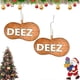 thumbnail image 3 of Adorno de árbol de Navidad Deez Nuts, adornos colgantes navideños con forma de cacahuete sarcástico Deez Nuts para decoración divertida para fiesta de Navidad, regalo de broma, 1 pieza, 3 of 5