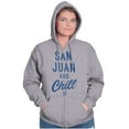 thumbnail image 4 of San Juan Puerto Rico Chill Vintage Zip Up Hoodie Men's Women's Brisco Brands S, 4 of 5