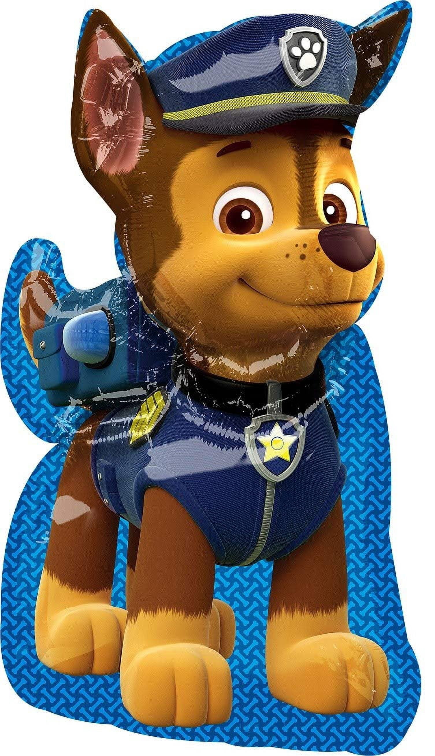 Paw Patrol Pups Chase 4th Birthday Bouquet Balloons, 13 Piece