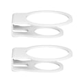 thumbnail image 1 of UPOUART Support Mural pour Haut-Parleur Acrylique Blanc 2 Pcs pour Usage en Magasin, 1 of 8