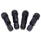 thumbnail image 1 of 4 tapas de vástago de válvula de neumático de coche de metal cubiertas de neumático de repuesto de titanio (negro) JShteea Accesorios para autos y motos, 1 of 9