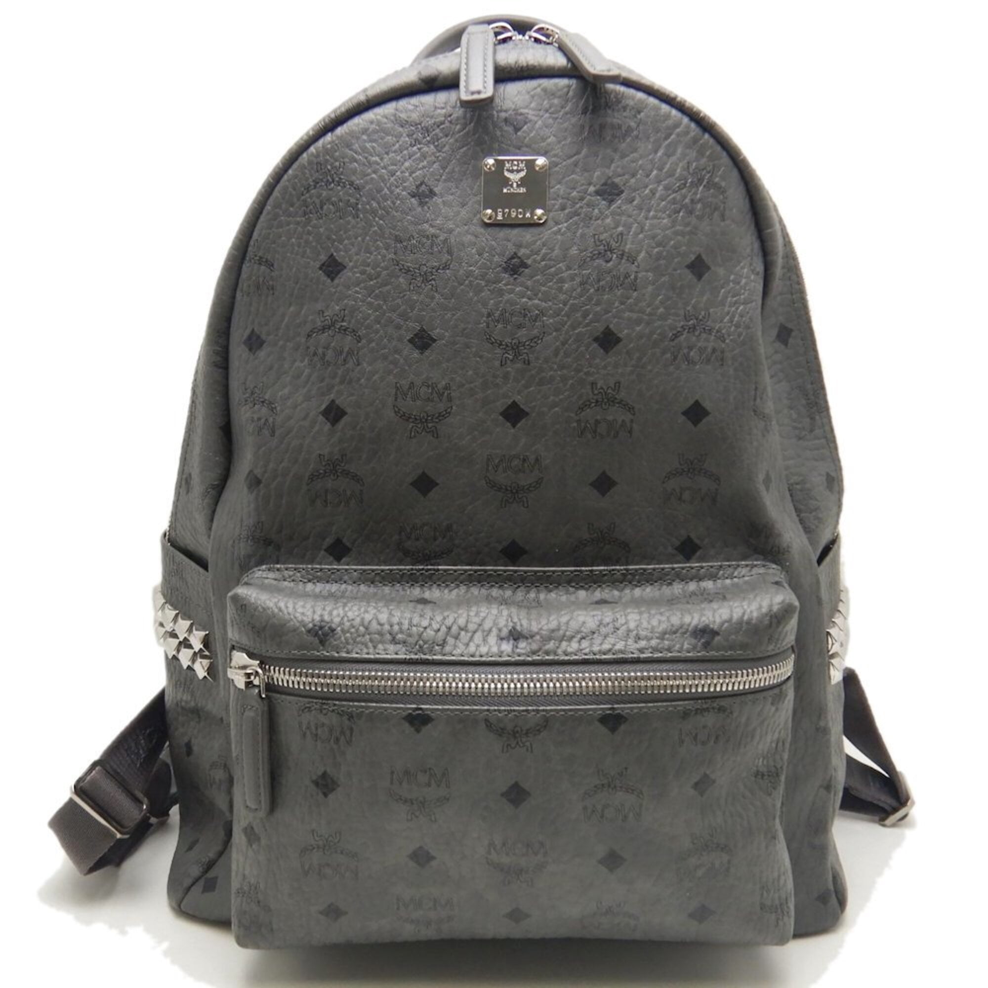 Leather Backpack Mcm Bag Grey MCM Backpacks In Bags 
