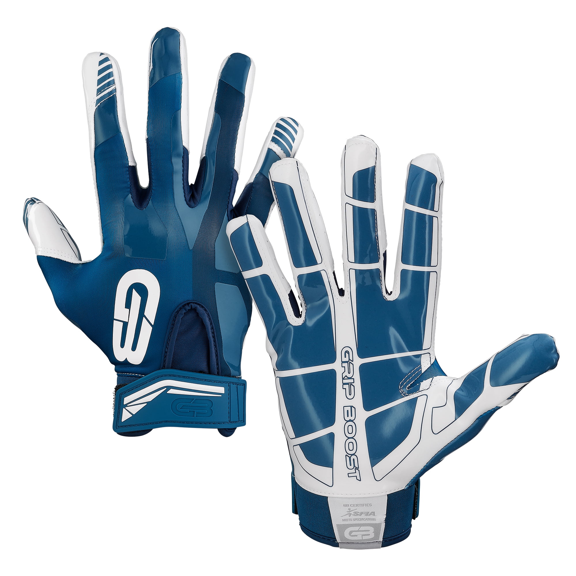 Details about   Grip Boost Stealth Dual Color Football Gloves Boys Youth Sizes 