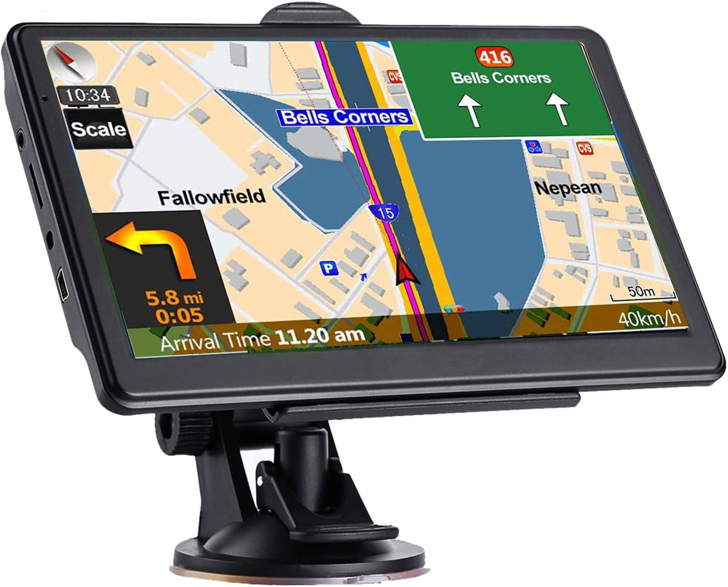 GPS Navigation for Car Truck Latest 2020 Map Touchscreen 7 Inch 8G 256M Navigation System with Voice Guidance and Speed ​​Camera Warning Lifetime Free Map Update 