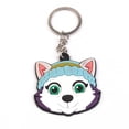 thumbnail image 1 of Lindo llavero de goma suave de PVC con forma de perro, colgante para bolso escolar de patrulla canina de dibujos animados, código de barrido de exhibición, pequeño regalo, 1 of 6