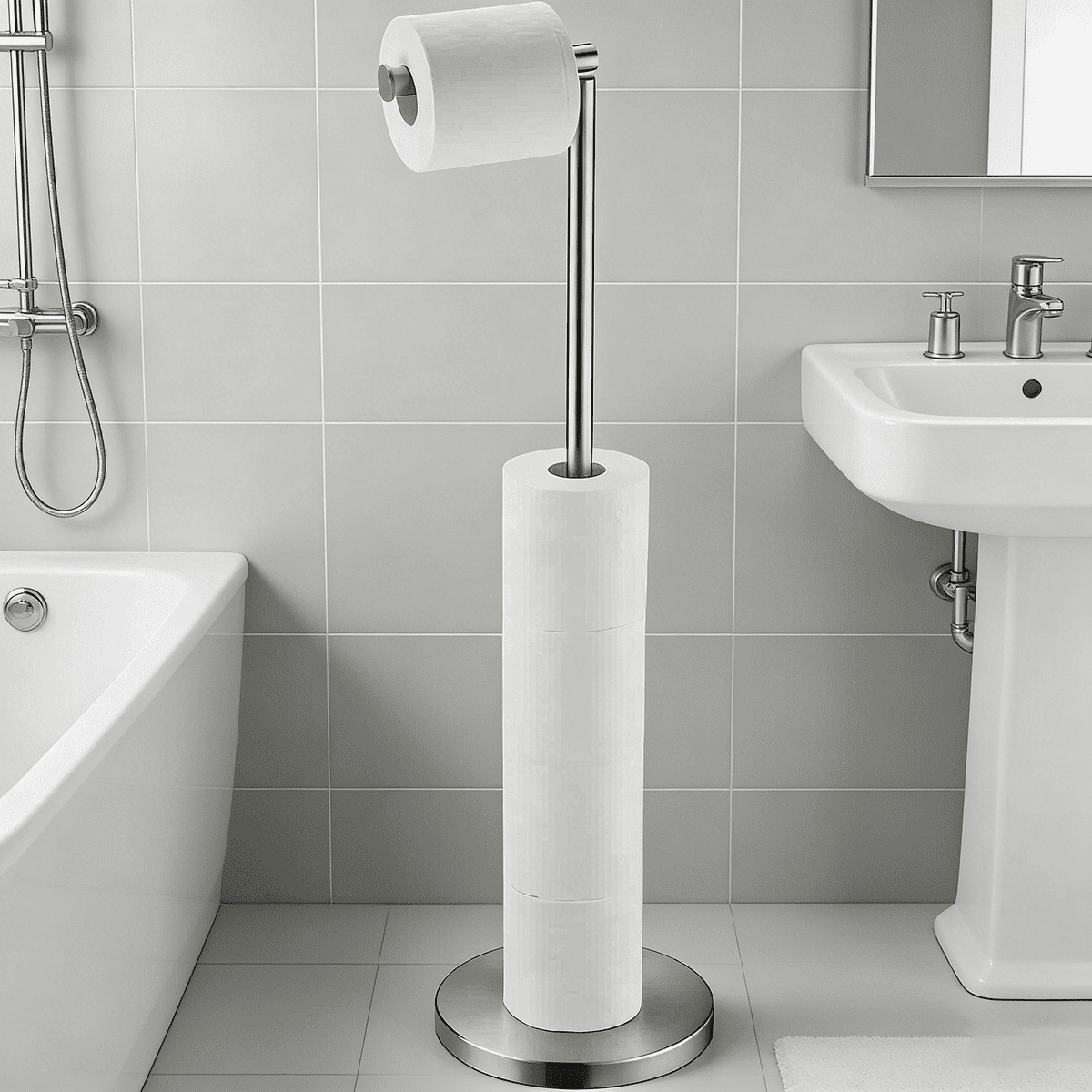 Delta 79750 Cassidy Single Bar Tissue Holder Chrome Bathroom