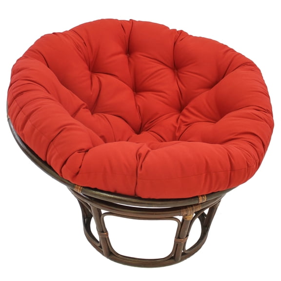 Blazing Needles 44-inch Solid Twill Papasan Cushion - Red
