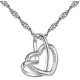 thumbnail image 2 of Pulabo Elegante Collar De Mujer Amor Corazón Collar De Cristal De Circón Fiesta Del Día De San Valentín Regalos De Cumpleaños Calidad Superior Y Práctico Creativo, 2 of 5