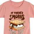 thumbnail image 3 of Instant Message - If There's S'mores, I'm In - Toddler & Youth Girls Short Sleeve Graphic T-Shirt, 3 of 7