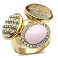 thumbnail image 1 of Bague en Laiton Plaqué GRD Crystal Multi GL301, 1 of 4