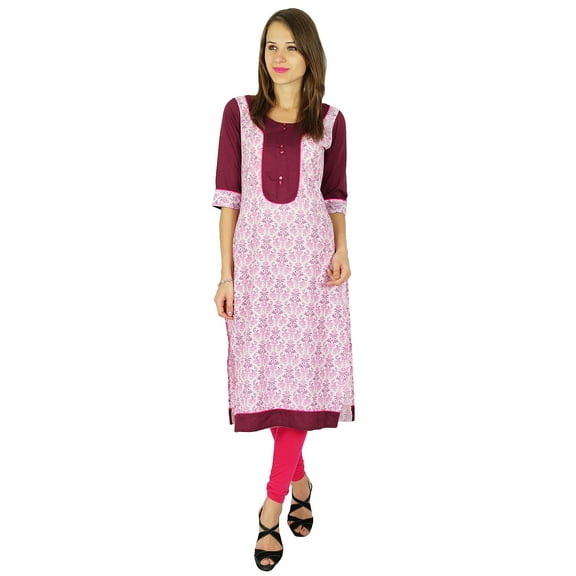 Phagun Indian Ethnic Kurti Cotton Designer Bollywood Kurta Women Tunic Dress