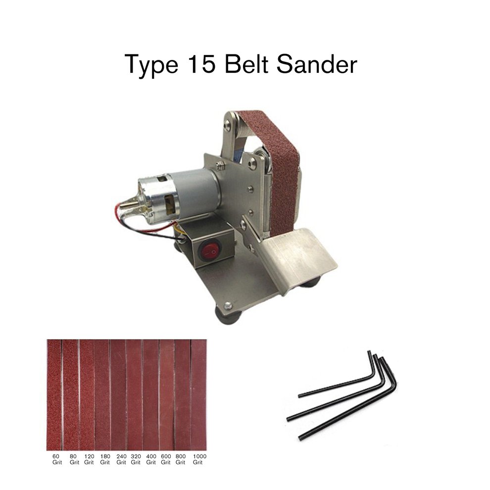 Multifunctional Grinder Mini Electric Belt Sander Polishing Grinding Wide 10mm