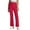 D01-Red, variant on FYDUU Girls School Uniform Pants Straight Leg Pull-On Twill Pants With Pockets Comfort Elastic Waist Trousers Kids Dress Pants Slacks Cute Kids Clothes