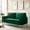 Green, variant on 65" Velvet Upholstered Small Loveseat Couch, 2 Seater Sofa with Pine Wood Frame, Comfortable Loveseat with High-Density Sponge for Living Room, Purple