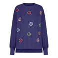 thumbnail image 3 of Wancir Ugly Christmas Sweater for Women 2024 Cute Sequin Nutcracker Sweatshirt Sparkly Funny Graphic Shirts Pullover Tops, 3 of 5