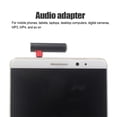 thumbnail image 4 of Monstrate Adaptador de enchufe estéreo, divisor de auriculares profesional resistente al desgaste, cámara de vídeo para Smartphone, micrófono, Cables de audio/vídeo Negro, 4 of 6