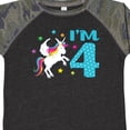 thumbnail image 4 of Inktastic I'm Four Unicorn 4th Birthday Boys or Girls Toddler T-Shirt, 4 of 5
