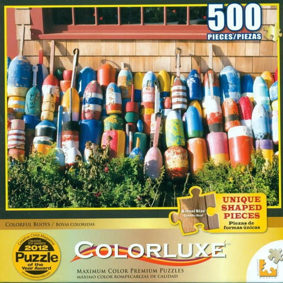 Colorluxe 500 Piece Puzzle - Colorful Buoys
