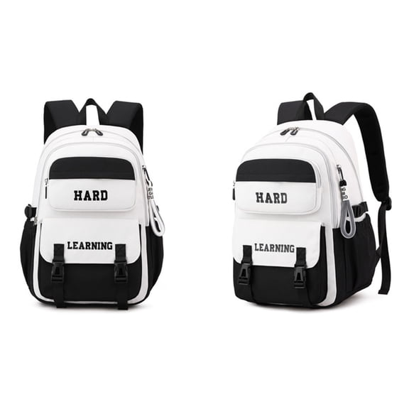 Large Backpack for Travel College Work Cute Laptop Backpack Waterproof Lightweight Preppy Daypack Back to School(White,One Size)