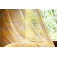 thumbnail image 2 of Yellow and White Tulle Curtains with Rod Pocket, Snowflakes Design with Swirls and Curves on Yellow Toned Backdrop, Sheer Drape for Wedding Party 2 Panels, 7 Sizes, Marigold Yellow Tan, by Ambesonne, 2 of 3