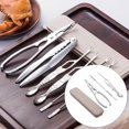 thumbnail image 2 of facefd Kitchen Stainless Steel Seafood Tools Set Nut Crackers for Crab Claws 3pcs A, 2 of 8