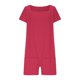 thumbnail image 4 of Sudadera de Color Sólido de las Mujeres, Manga Corta Romper de Ajuste Suelto con Bolsillos Dobles Y Detalle de Costura para el Verano Y los Viajes, Traje de Juego Casual, 4 of 7