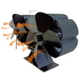 thumbnail image 3 of Wood Stove Fan Heat Powered Dual Silent Motor Non-Electric Heat Activated Fireplace Fan with Bracket ,Efficient Warmth, 3 of 5