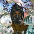 thumbnail image 2 of Panliya is beautiful Full Face Snorkel Mask Dry Top 180 Degree Panoramic View Snorkeling Mask Anti-Fog Anti-Leak with Mount For Gopro Sport Camera, 2 of 10