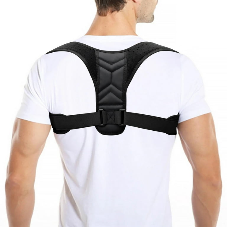 SENSESCOLLECTIONS Back Posture Corrector for Women And Men Comfy and  Discreet Under Clothes Effective Clavicle Brace for Neck Shoulder Back Pain  Relief Fully Adjustable Spinal Brace for Slouching : : Health 
