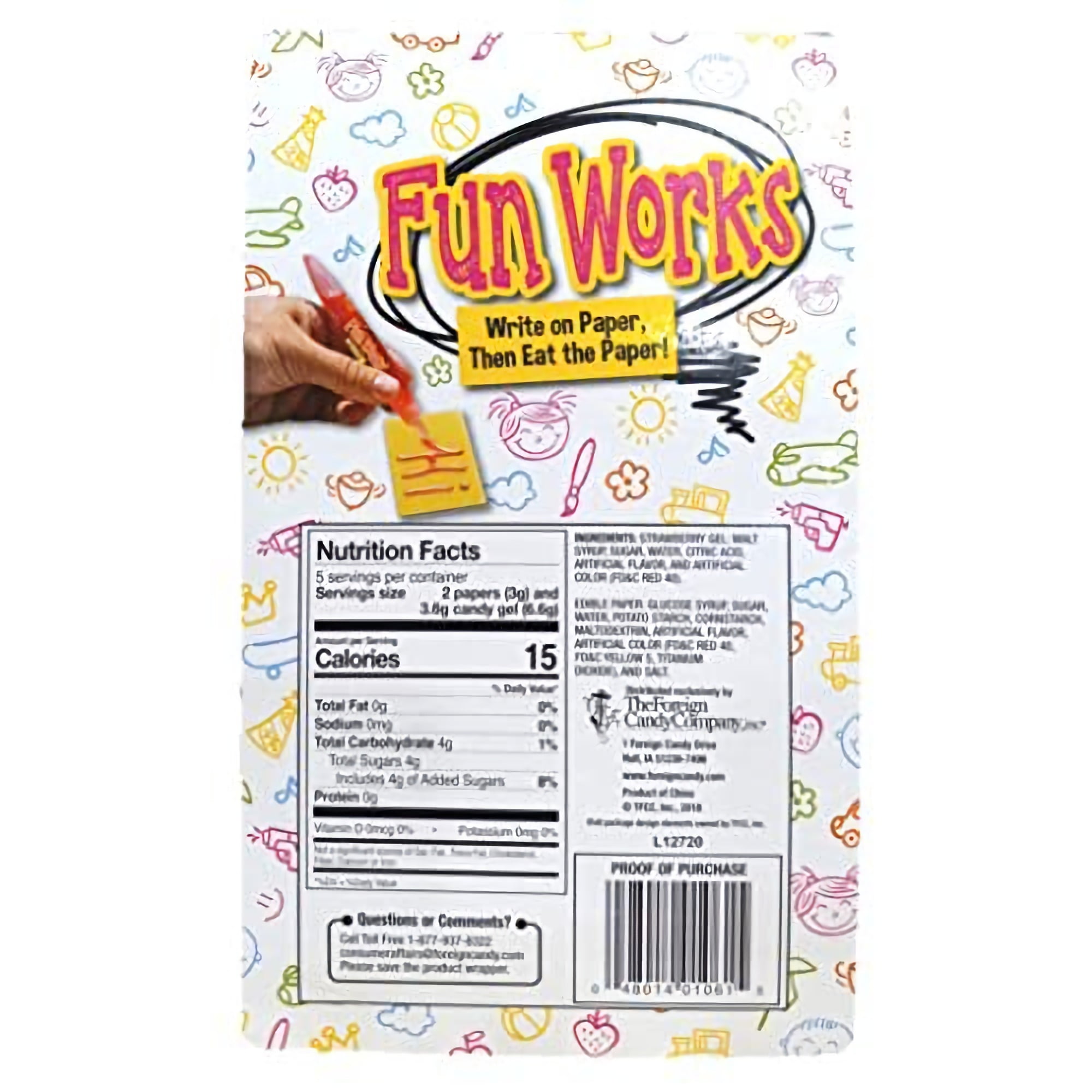 Edible Paper & Pen Candy Value Pack by Fun Works   1.16 Oz | Pack of 4
