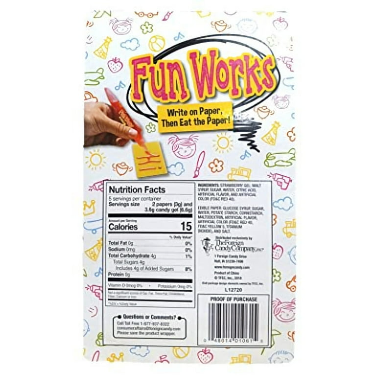 Tribeca Curations | Edible Paper & Pen Candy Value Pack by Fun Works  Bundled by Tribeca Curations | 1.16 Oz | Pack of 4